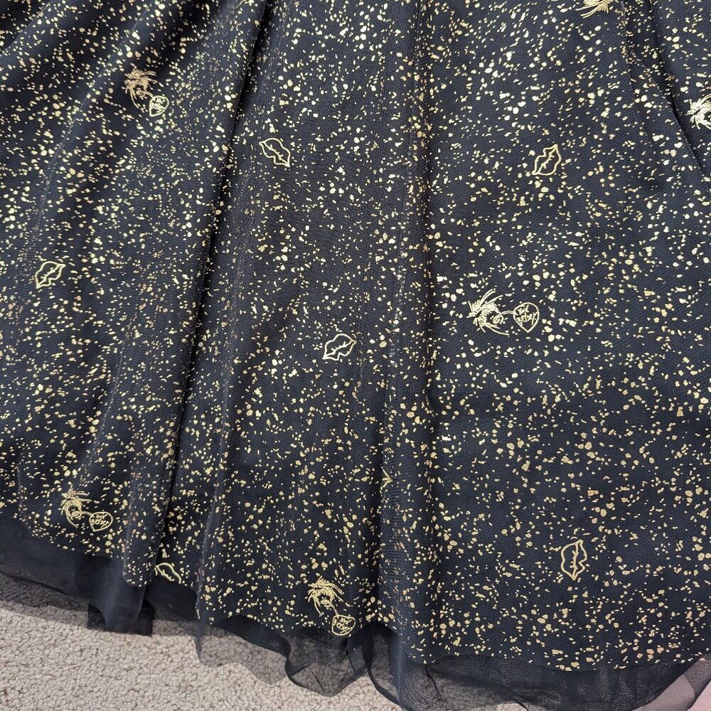 Betsey Johnson Strapless Ball Gown (Torrid) Balck & Gold Sparkle Size 20 New - Picture 11 of 16